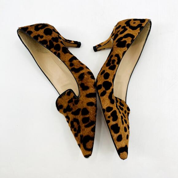 LK bennett leopard calf hair kitten heels - Picture 5 of 6